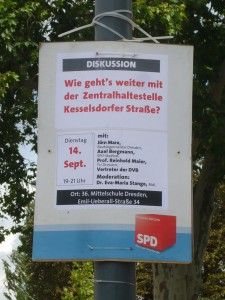 Wie geht's weiter mit der Zentralhaltestelle Kesselsdorfer Straße