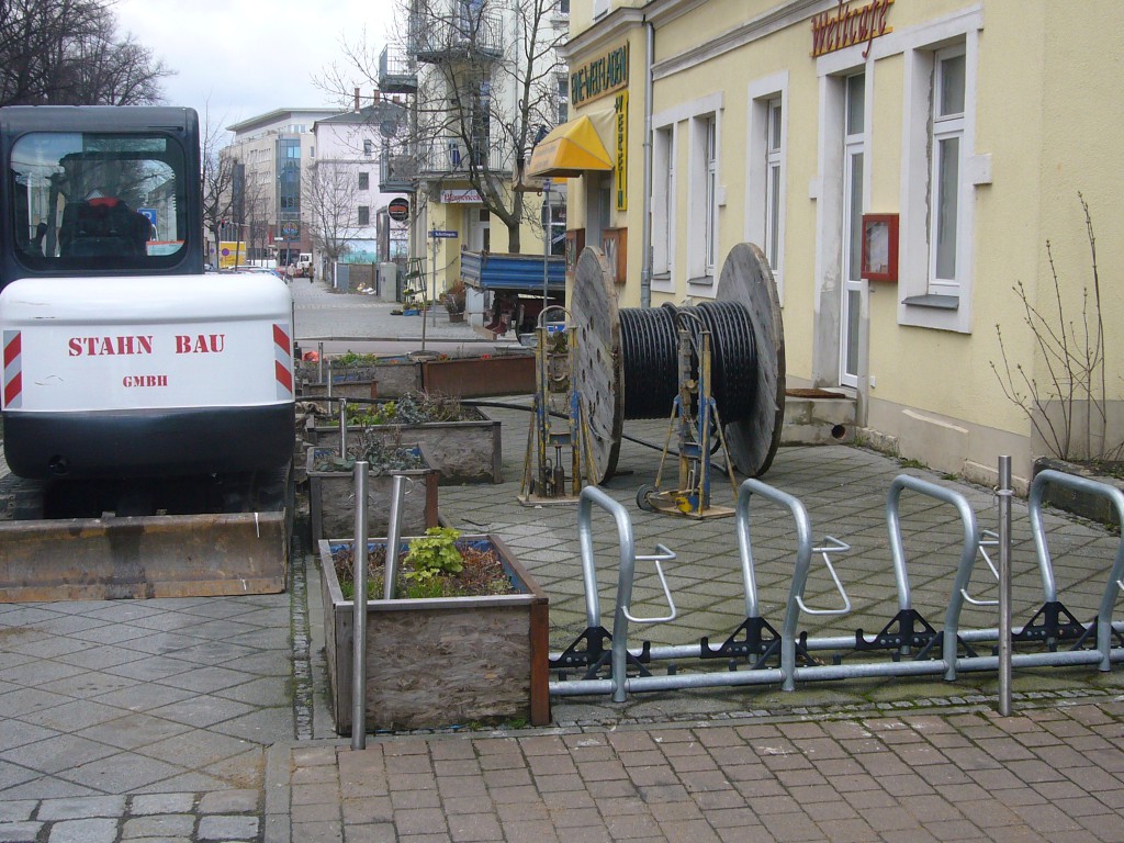 DSL-Kabel für das Weltcafé im März 2009