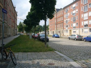 Blick in die Leumerstraße