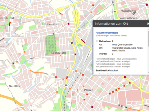 Fußverkehrsstrategie im Themenstadtplan